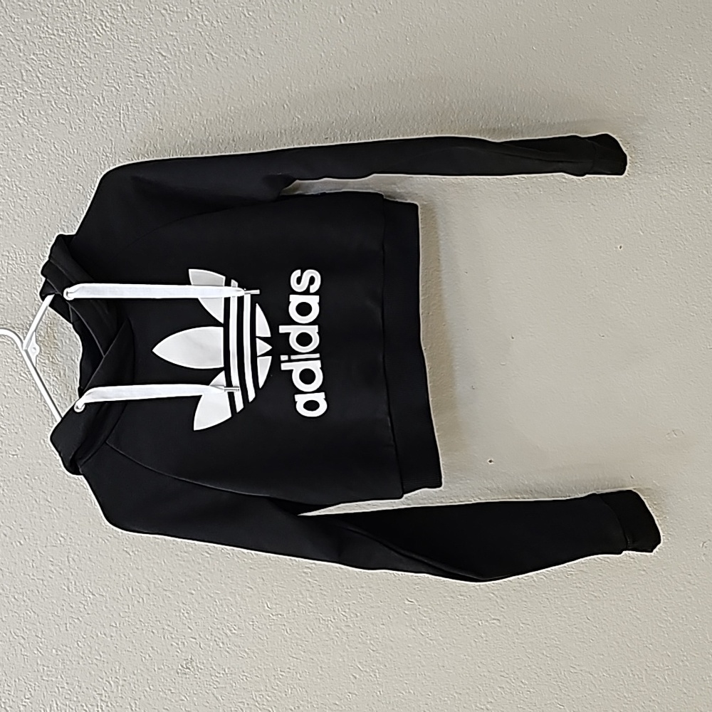 Adidas sweat shirt Cropped Hoodie size XS